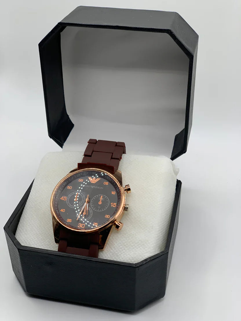 Leather Fashion Watch for Men – Dual Color Options