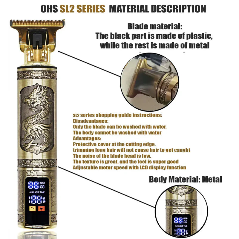 9 Hair Clipper Repair Beard Shaving Body Hair Trimmer Clippers Electric Machine Men Haircut Machine 0mm Barber Shaver